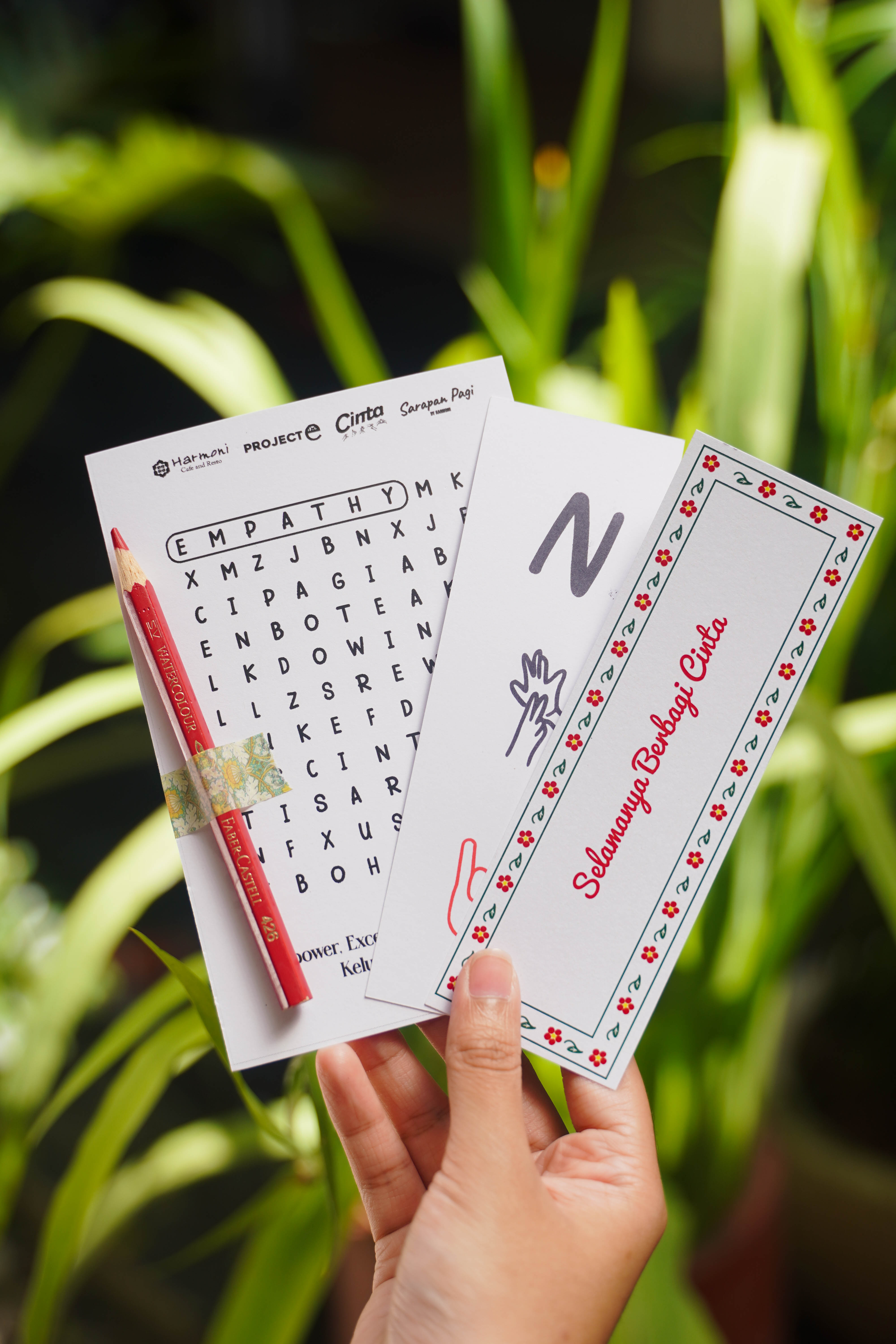 Sign language alphabet bookmark
