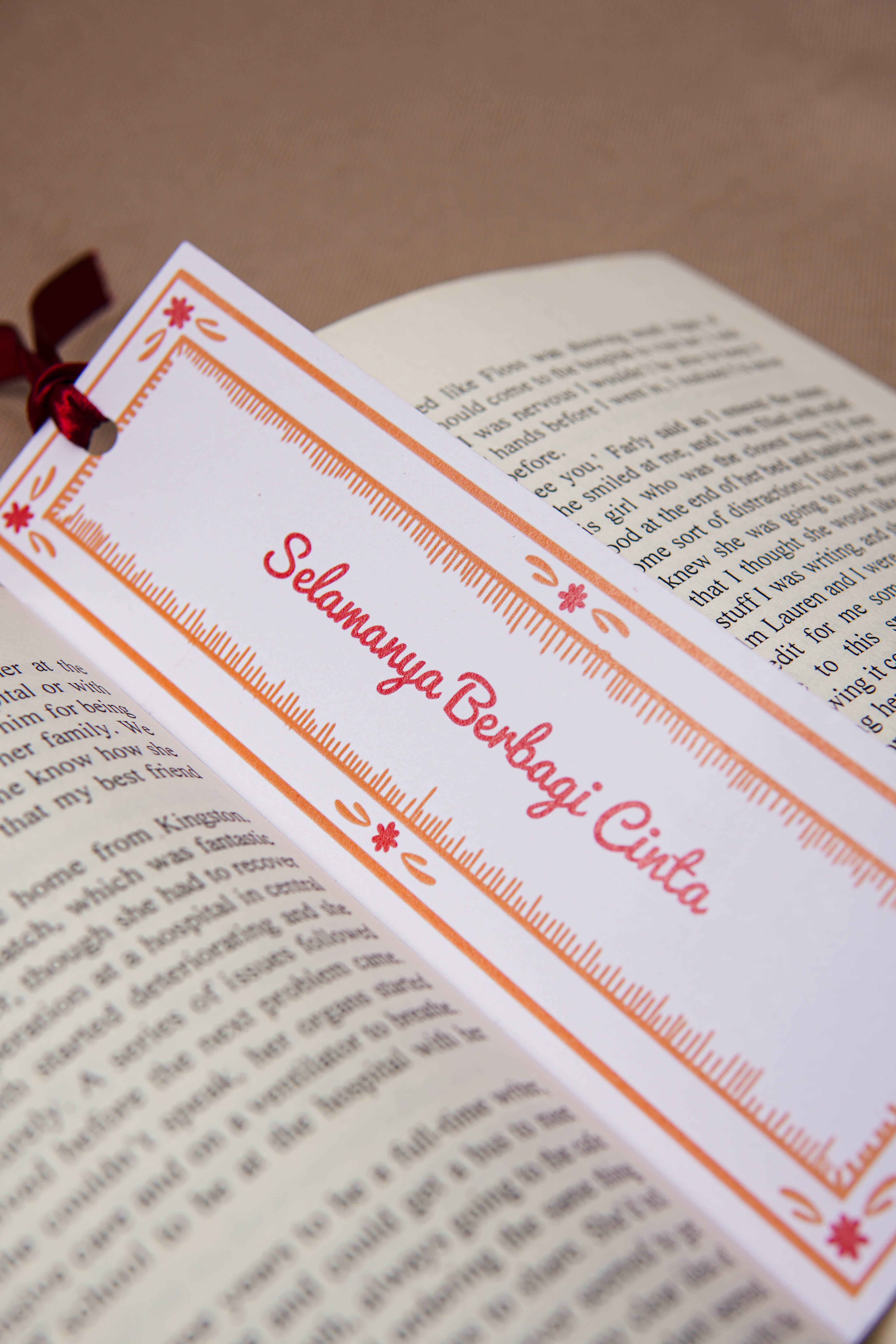 Bookmark on book page