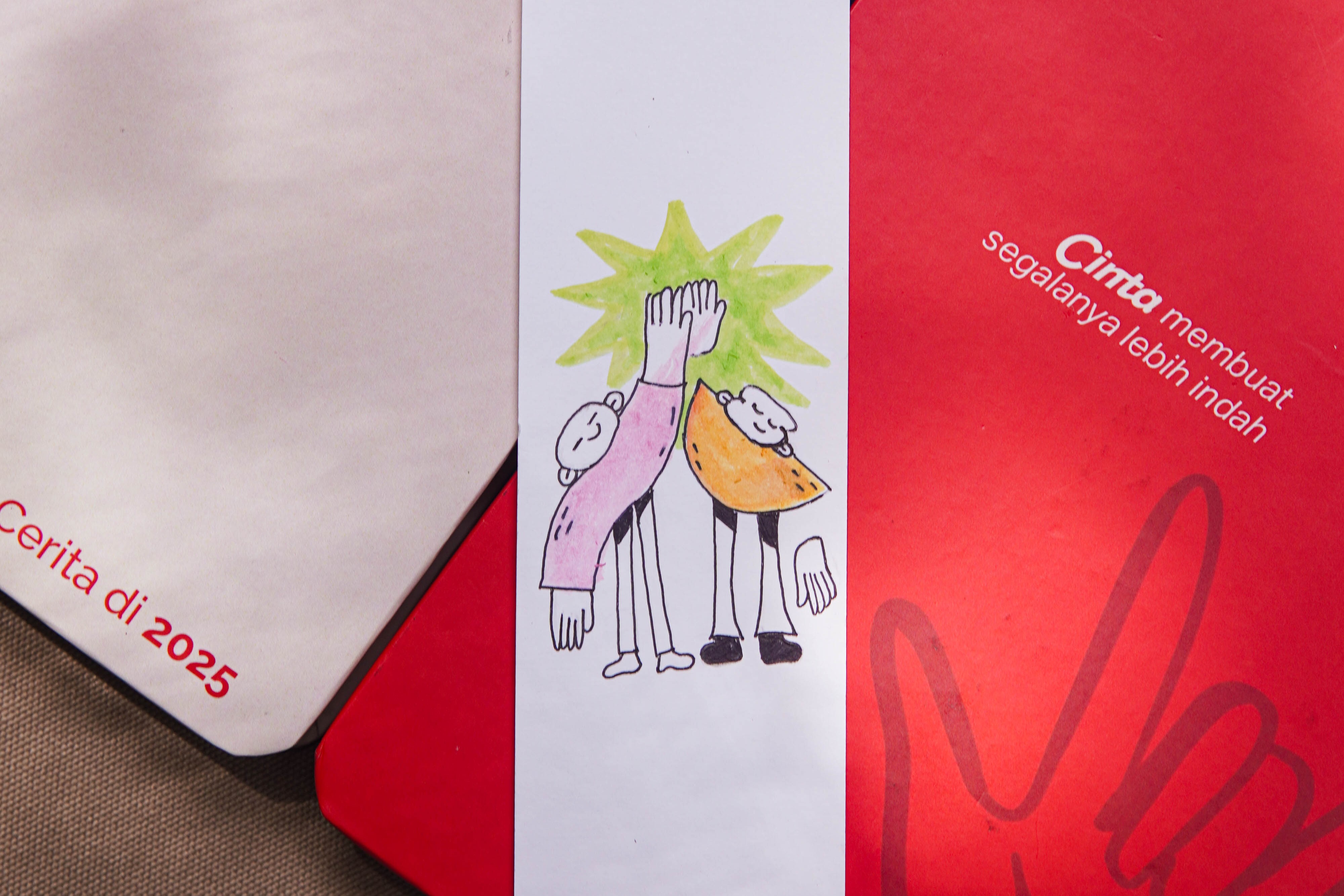Bookmark and sign language alphabet